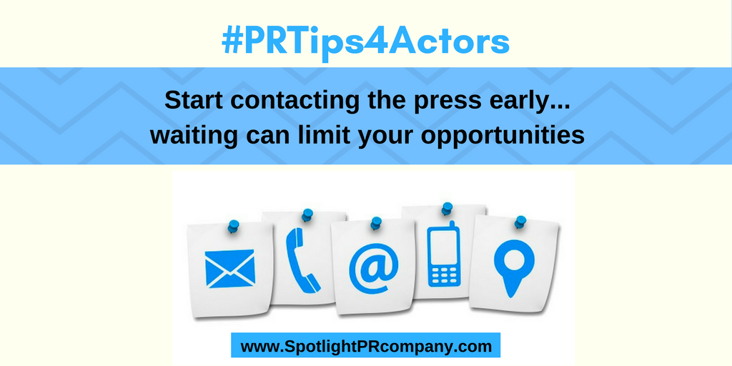 PR Tip - Contact early - Twt