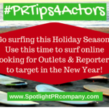 #PRTips4Actors: Go Surfing this Holiday Season!